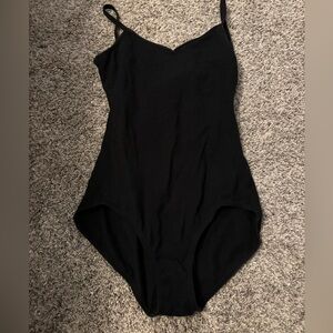 Capezio black dance leotard